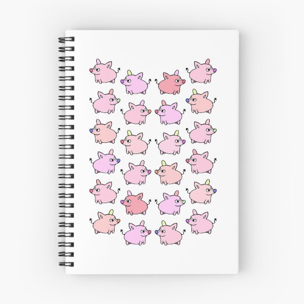 Item preview, Cute and Colorful Pig Pattern (white) designed and sold by Davey's Designs.