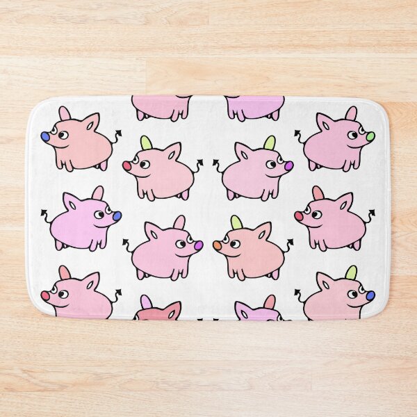 Item preview, Cute and Colorful Pig Pattern (white) designed and sold by Davey's Designs.