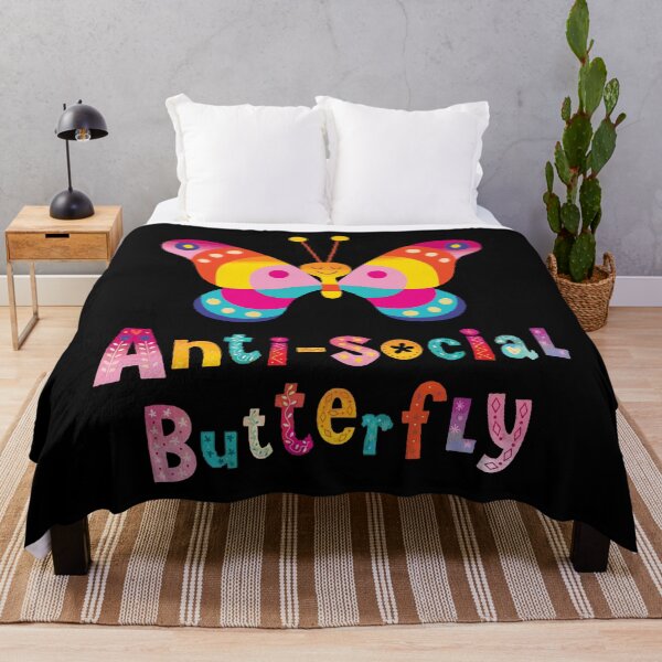 Item preview, anti social butterfly pinky designed and sold by aylinlakin.