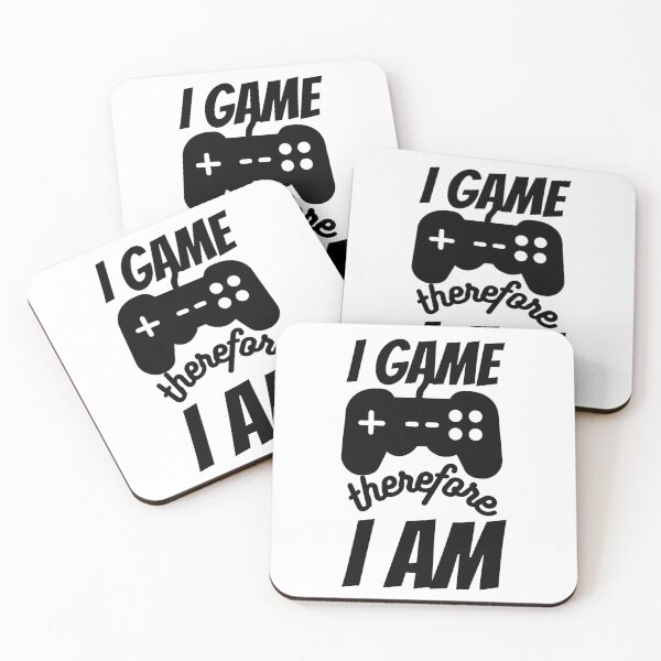 Item preview, I Game Therefore I Am Black Console Design designed and sold by SweetAndSpice.