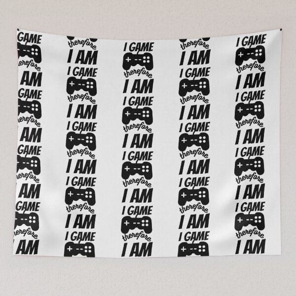 Item preview, I Game Therefore I Am Black Console Design designed and sold by SweetAndSpice.