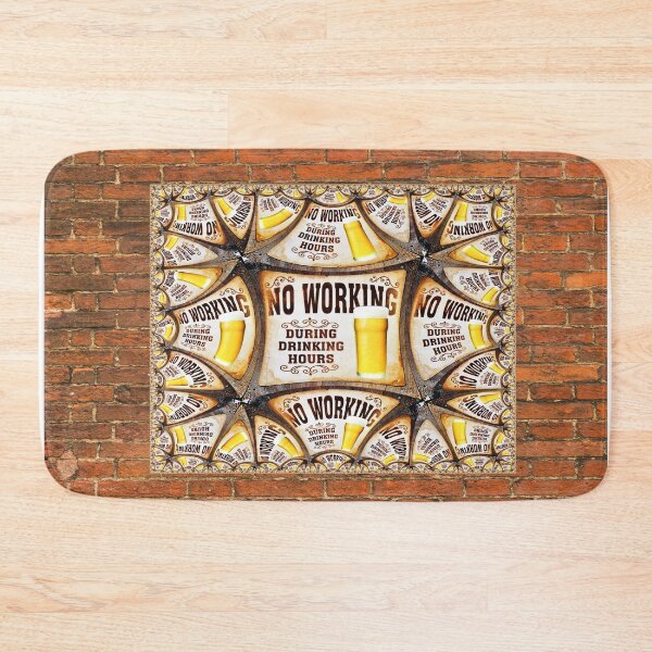 Item preview, No Working During Drinking Hours designed and sold by Focal-Art.