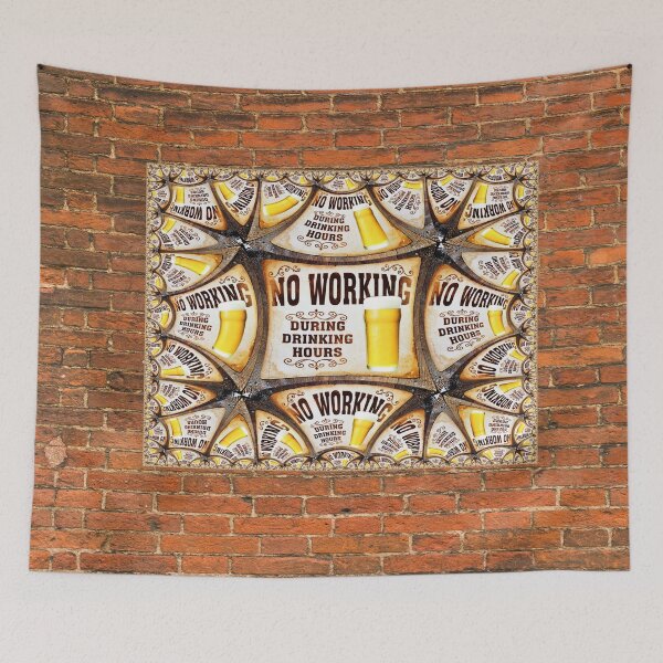 Item preview, No Working During Drinking Hours designed and sold by Focal-Art.