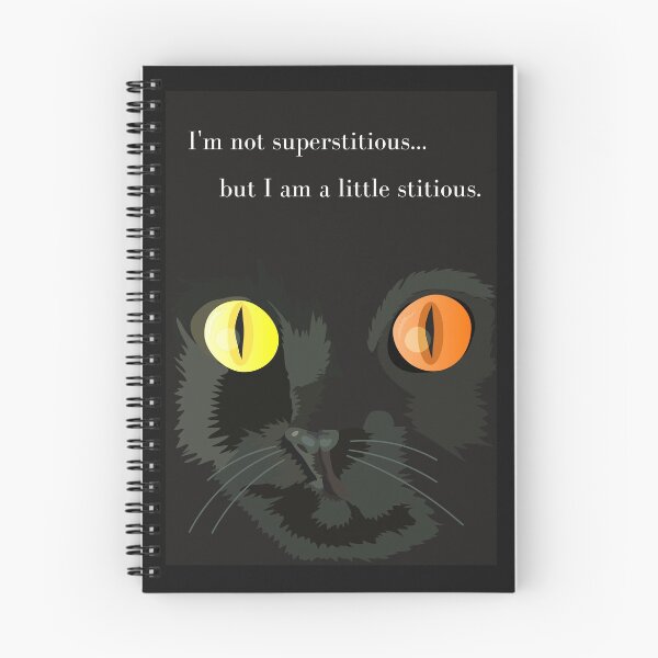 Item preview, I'm Not Superstitious... but I am a little stitious designed and sold by DansDankDesigns.