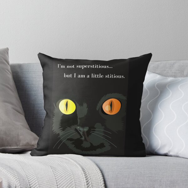Item preview, I'm Not Superstitious... but I am a little stitious designed and sold by DansDankDesigns.