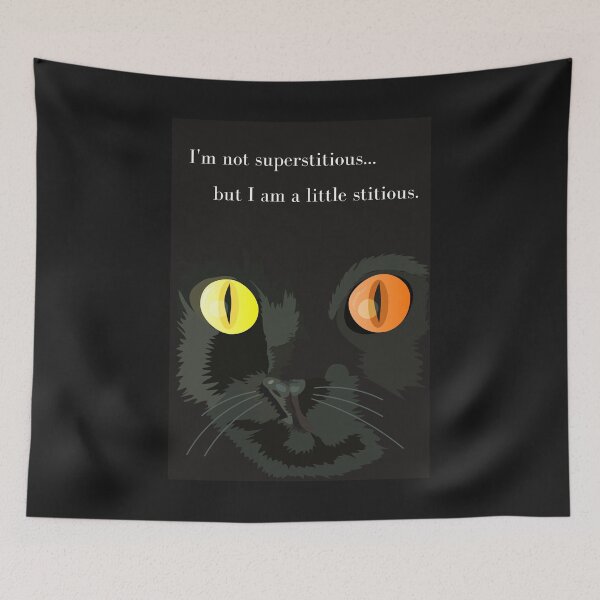 Item preview, I'm Not Superstitious... but I am a little stitious designed and sold by DansDankDesigns.