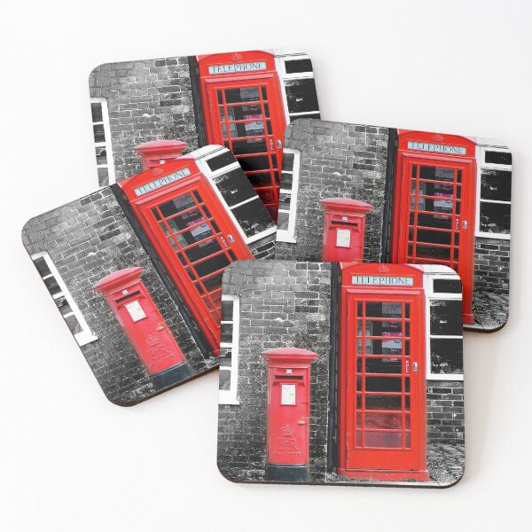 Item preview, British Red Phonebox and Red Postbox in Avebury Village Wiltshire designed and sold by KALEIDOSCOPE UK.