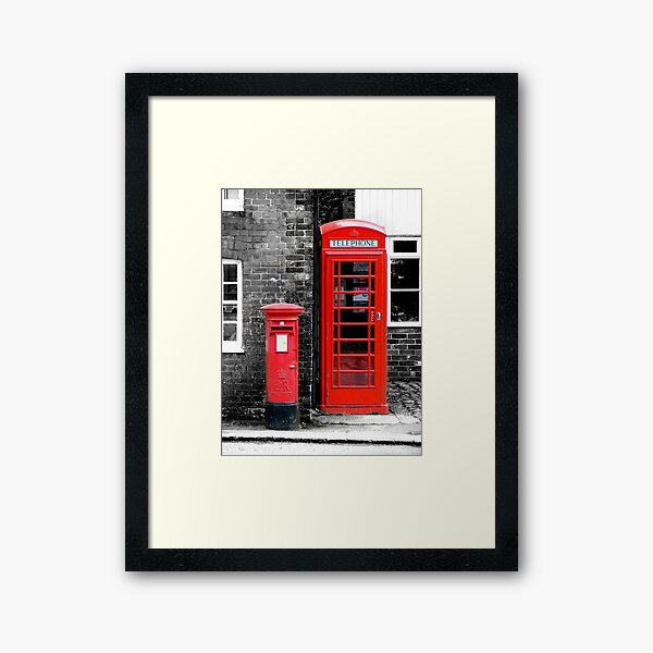 Item preview, British Red Phonebox and Red Postbox in Avebury Village Wiltshire designed and sold by KALEIDOSCOPE UK.