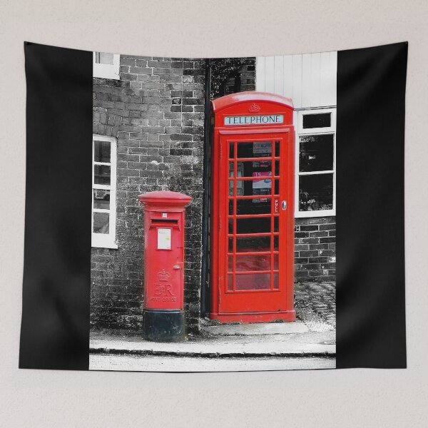 Item preview, British Red Phonebox and Red Postbox in Avebury Village Wiltshire designed and sold by KALEIDOSCOPE UK.