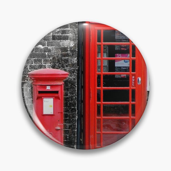 Item preview, British Red Phonebox and Red Postbox in Avebury Village Wiltshire designed and sold by KALEIDOSCOPE UK.