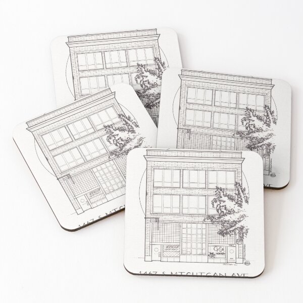 Item preview, Chicago Small Building #14 - South Loop (Black and White) designed and sold by chaszmathieu.