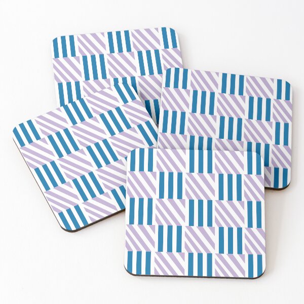 Item preview, Purple Stripe Cube Pattern designed and sold by NoelNimmad.