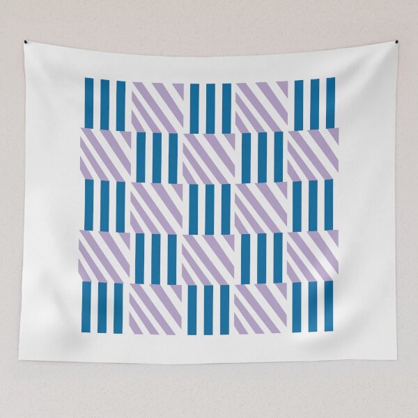 Item preview, Purple Stripe Cube Pattern designed and sold by NoelNimmad.