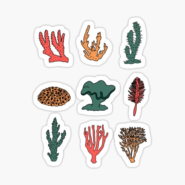 Item preview, Collection Of Corals For Aquarists And Marine Biology Gift designed and sold by JokeGysen.