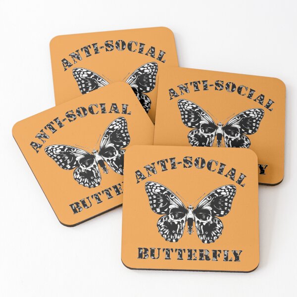 Item preview, anti social butterfly designed and sold by aylinlakin.
