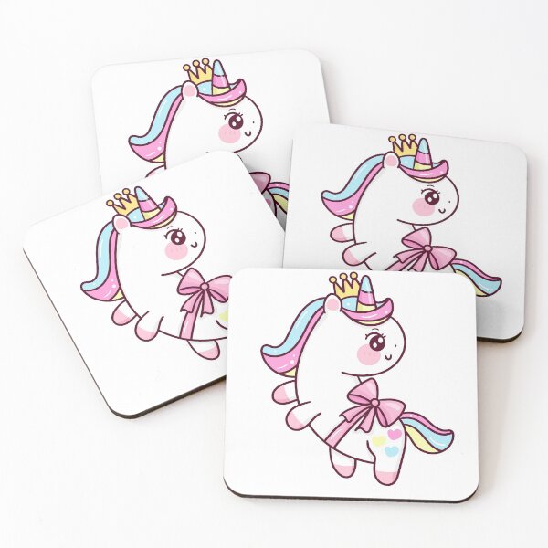 Item preview, Cute Unicorn princess cartoon fly on pastel sky with sweet cloud pony cartoon kawaii animals background  Valentines day gift designed and sold by vividdiy8.