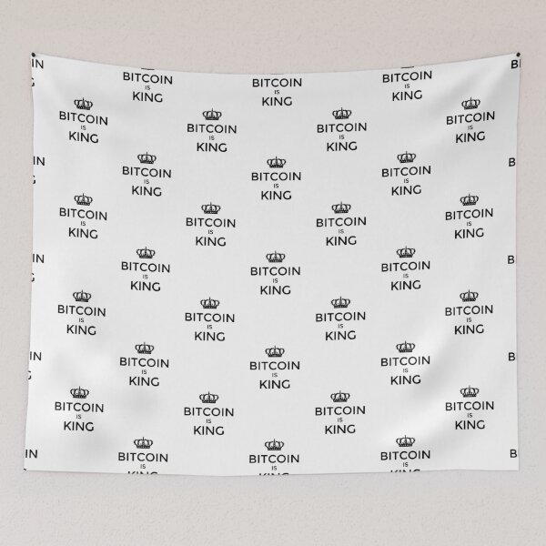Item preview, BITCOIN is KING (black) designed and sold by JennieCarolina.