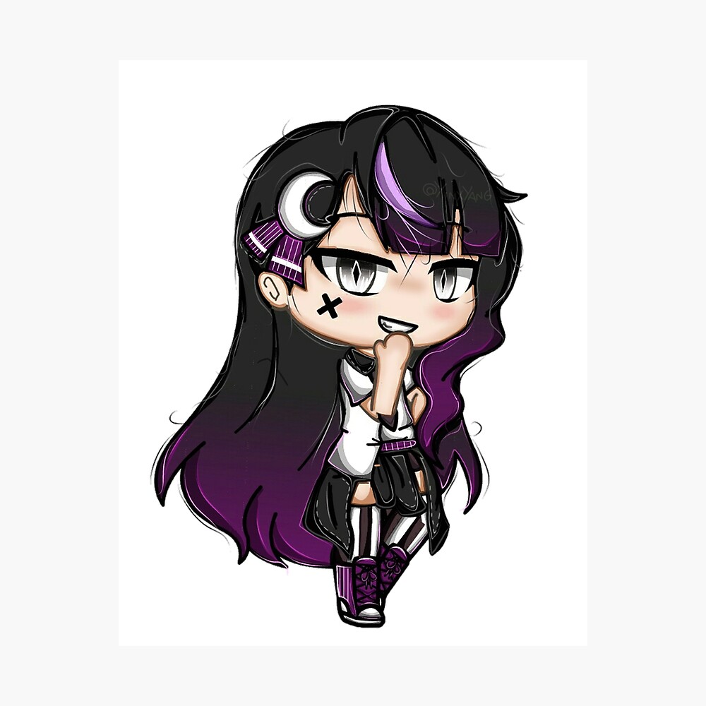 Gacha Life Girl With Cute Glmm Gacha Life Gacha Club Gacha Series Metal Print For Sale By Taloos Redbubble