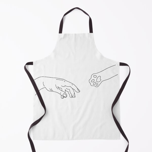Item preview, Michelangelo The Creation Of Adam Cat line designed and sold by AnnaAndVibes.