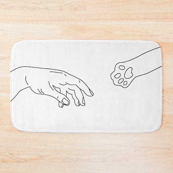Item preview, Michelangelo The Creation Of Adam Cat line designed and sold by AnnaAndVibes.