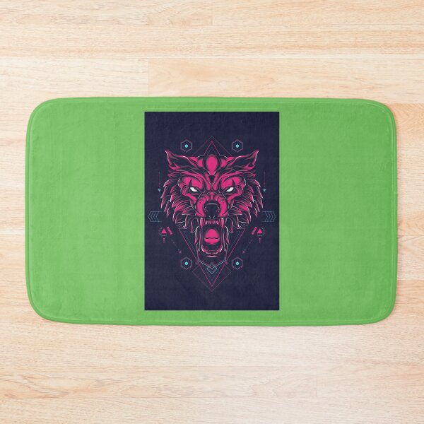 Item preview, wolve geometric pattern designed and sold by Hungry40.