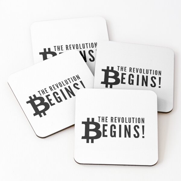 Item preview, The revolution Begins! (Bitcoin) designed and sold by Bouzdesigns.
