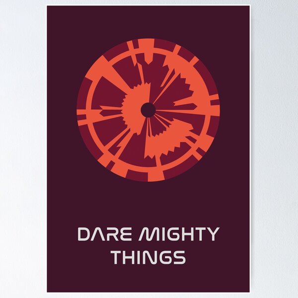 JPL/NASA Perseverance Parachute "Dare Mighty Things" Poster #2 Poster
