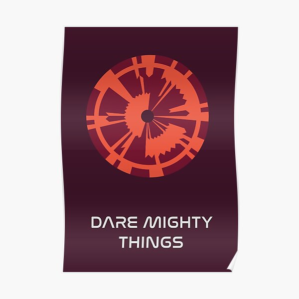 JPL/NASA Perseverance Parachute "Dare Mighty Things" Poster #2 Poster