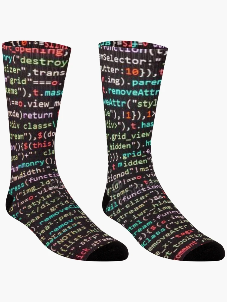 Thumbnail 3 von 5, Socken, Java-Skriptcode designt und verkauft von PrintSol.