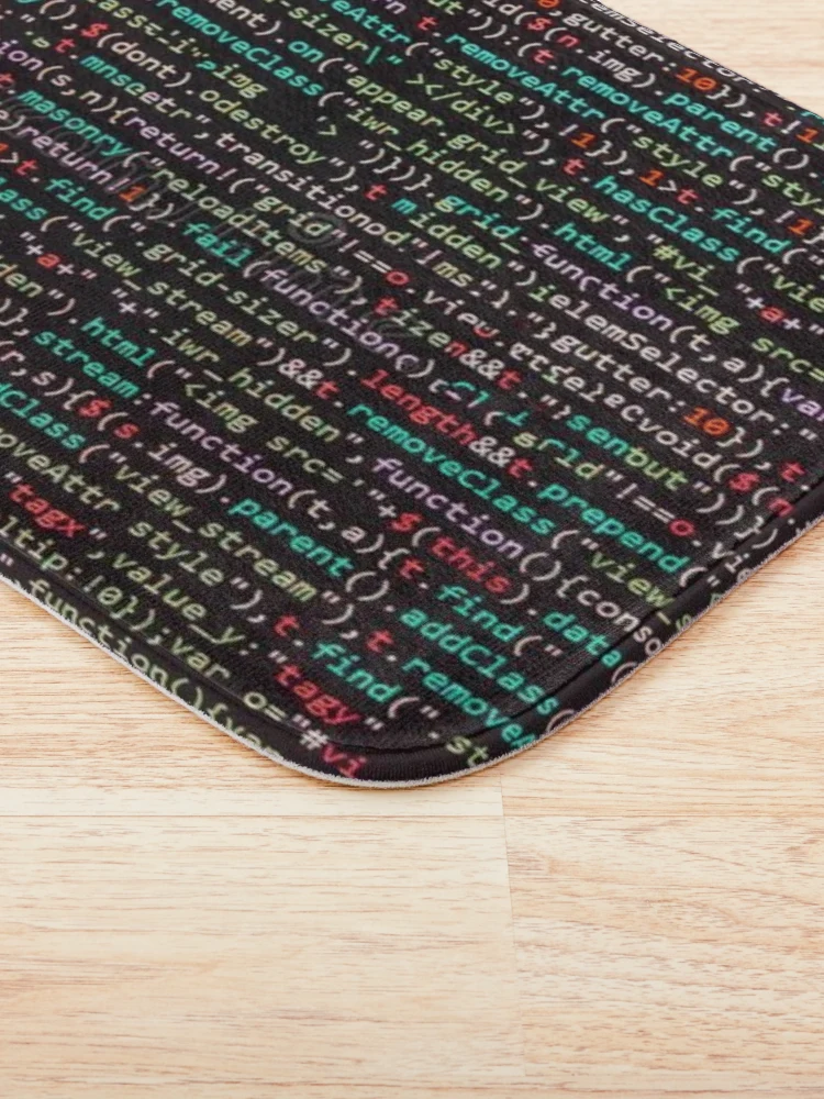 Thumbnail 3 of 6, Bath Mat, Java script Code designed and sold by PrintSol.