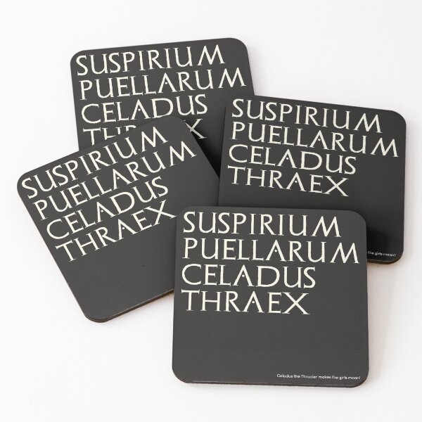 Item preview, Graffiti of Pompeii - SUSPIRIUM PUELLARUM CELADUS THRAEX designed and sold by MetaPhyStore.