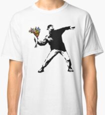 Banksy - Rage, Flower Thrower Classic T-Shirt