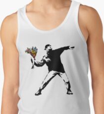 Banksy - Rage, Flower Thrower Tank Top