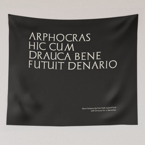 Item preview, Graffiti of Pompeii - ARPHOCRAS HIC... designed and sold by MetaPhyStore.