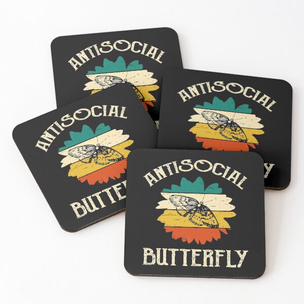 Item preview, antisocial butterfly art designed and sold by aylinlakin.