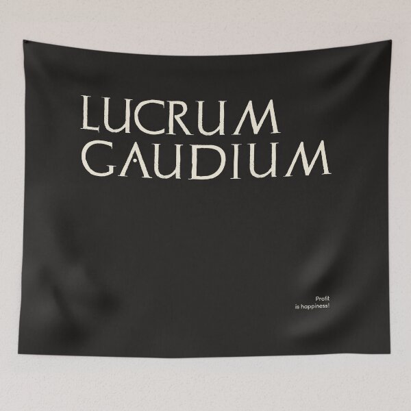 Item preview, Graffiti of Pompeii - LUCRUM GAUDIUM designed and sold by MetaPhyStore.