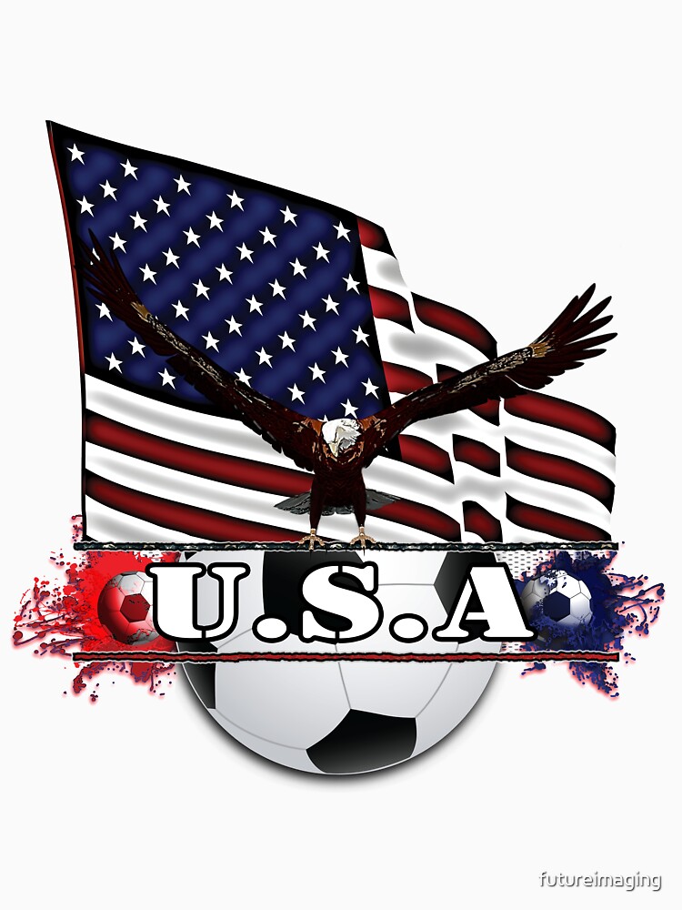 Patriotic USA Soccer Ball by futureimaging