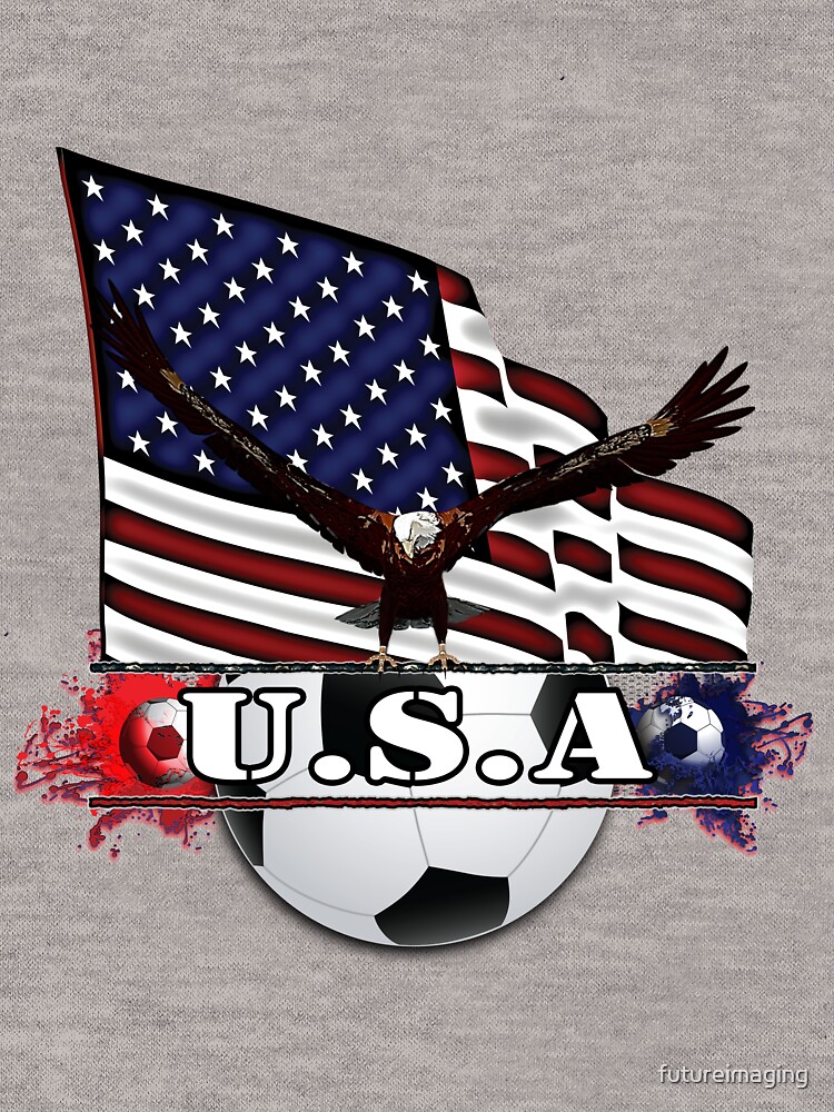 Patriotic USA Soccer Ball by futureimaging