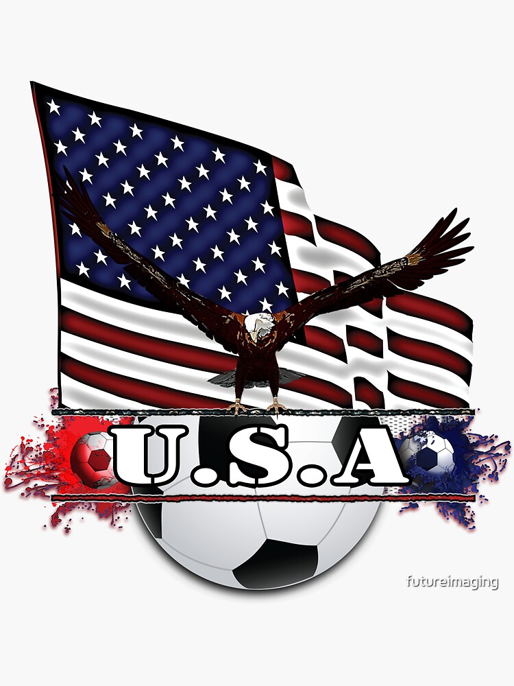 Patriotic USA Soccer Ball by futureimaging