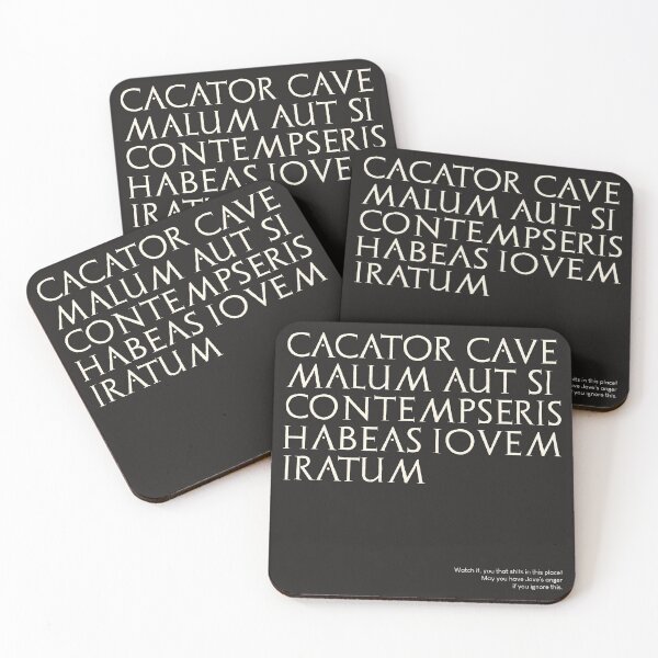 Item preview, Graffiti of Pompeii - CACATOR CAVE MALUM AUT... designed and sold by MetaPhyStore.