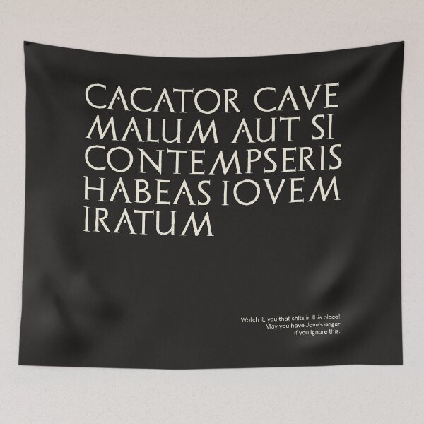 Item preview, Graffiti of Pompeii - CACATOR CAVE MALUM AUT... designed and sold by MetaPhyStore.