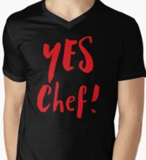 YES CHEF! Men's V-Neck T-Shirt