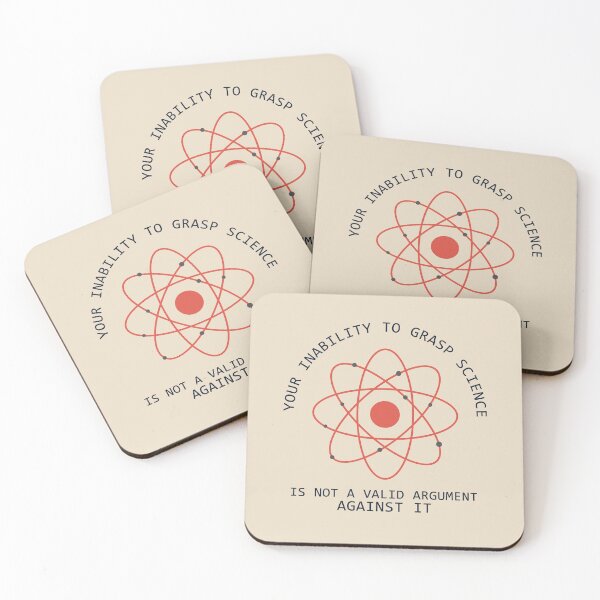 Item preview, Science Quote Reason Logic Education Knowledge Atom Graphic designed and sold by sillyquestions.