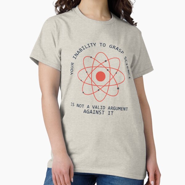 Item preview, Science Quote Reason Logic Education Knowledge Atom Graphic designed and sold by sillyquestions.