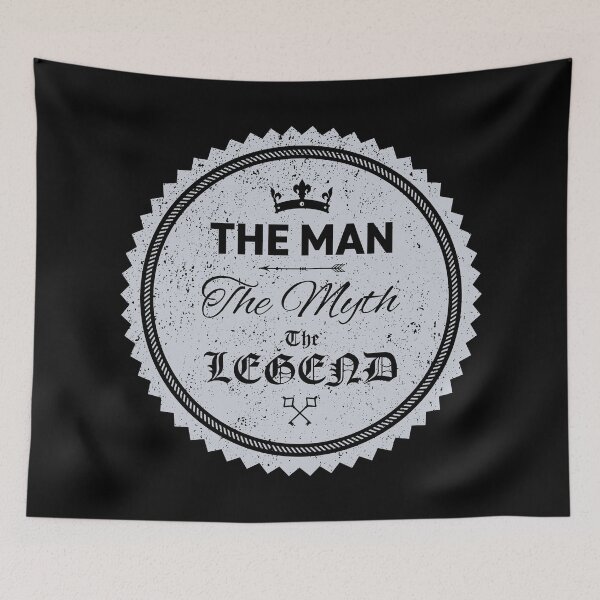 Item preview, The Man The Myth The Legend (Light Grey) designed and sold by STUDIO-72.