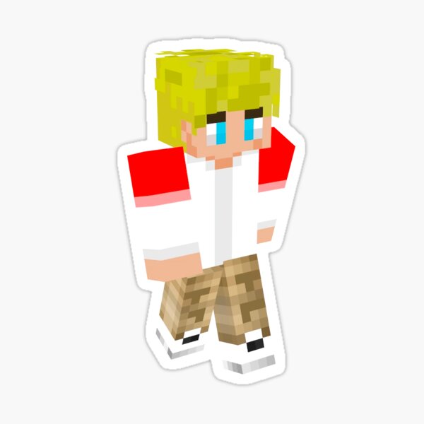 Tommyinnit Minecraft Skin Sticker For Sale By Lilydesignsx Redbubble