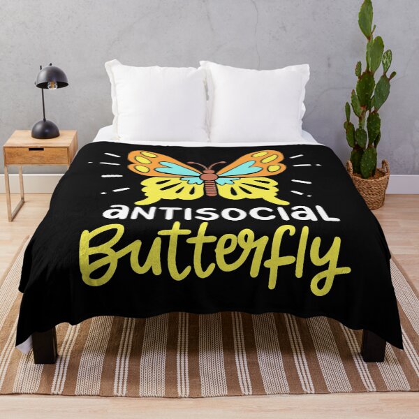 Item preview, antisocial butterfly artwork designed and sold by aylinlakin.