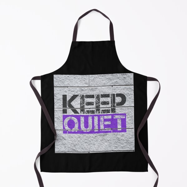 Item preview, Keep quiet graffiti Black, purple, grey stone wall - sarcastic designed and sold by Honest-Quotes.