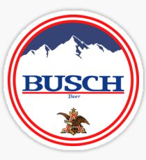 buschlight, busch light, busch, beer, drink, mountain, pub, logo, symbol. Sticker