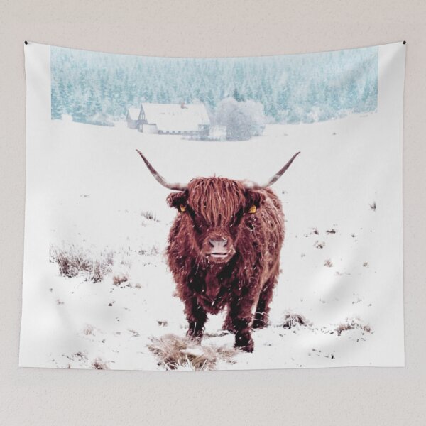 Item preview, Highland coo in the snow  designed and sold by Md1982.